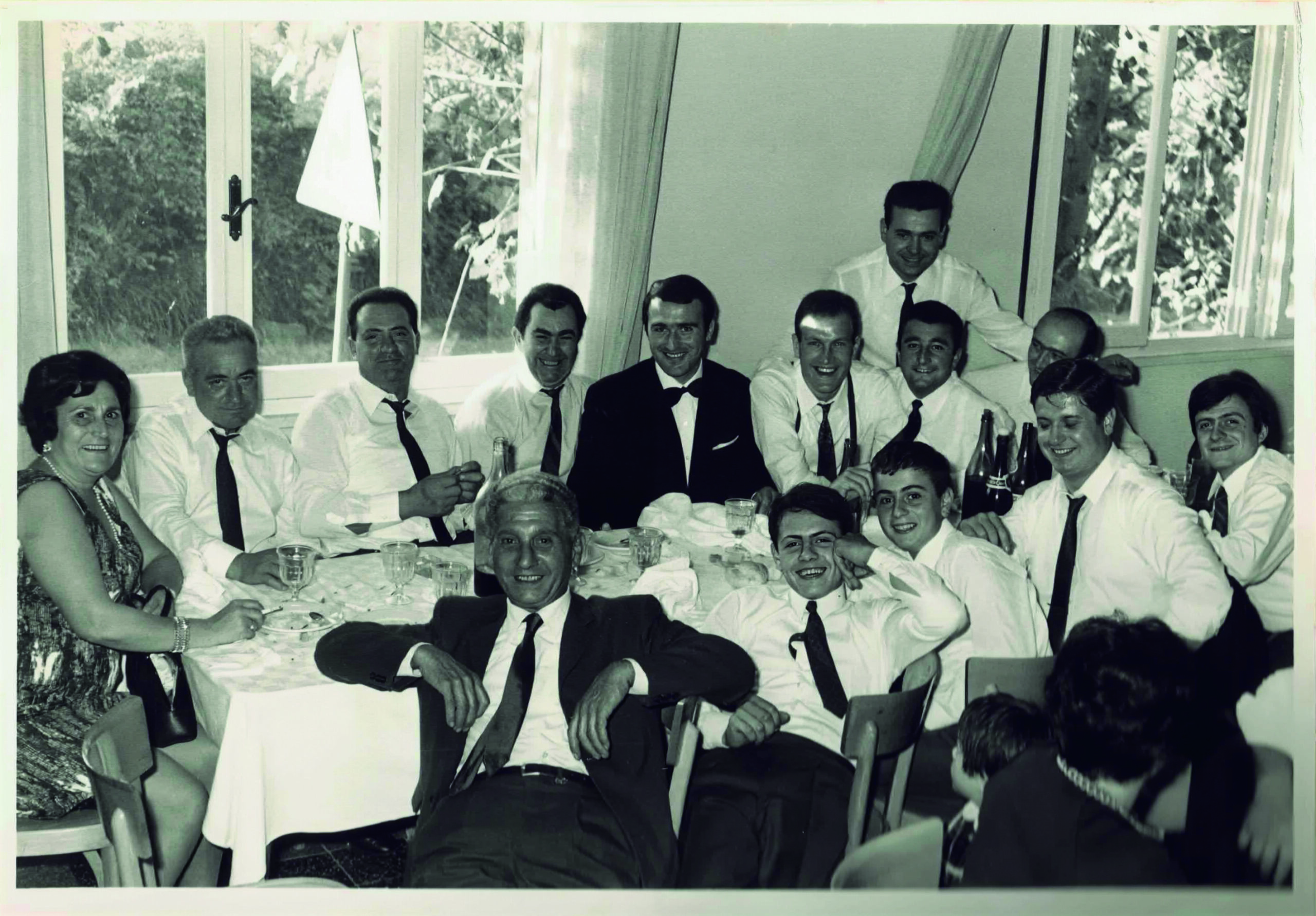 Pranzo di matrimonio al Ristorante Squadrani negli anni '60